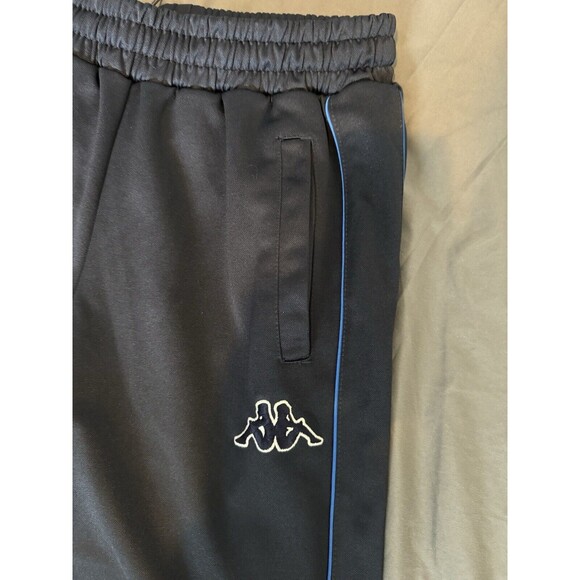 Kappa Mens Vintage 90s Blue Striped Track Pants Bottoms Size Medium Y2K Rare - Picture 3 of 13